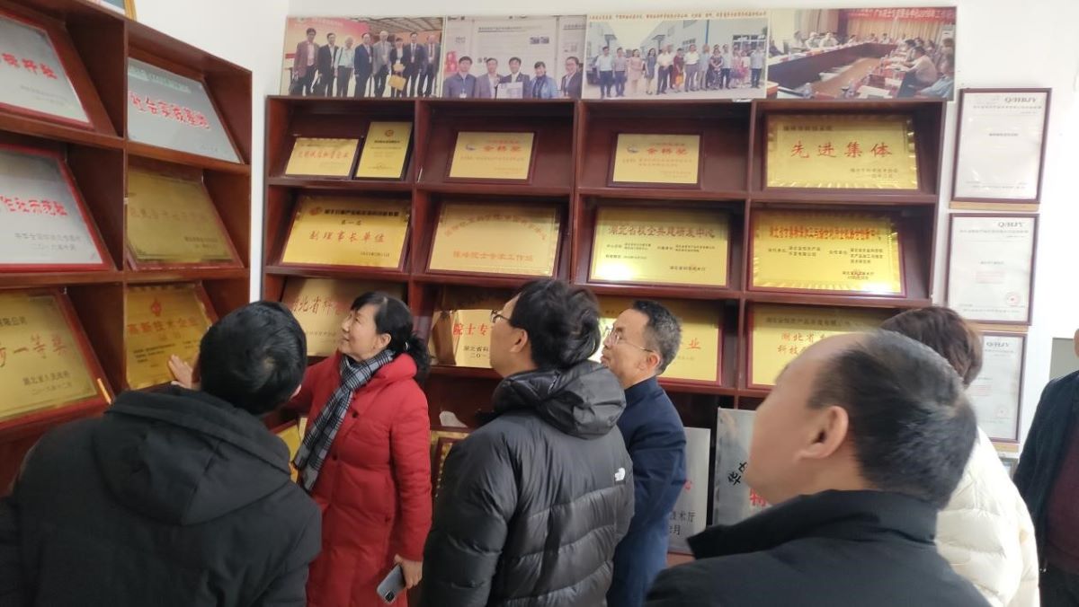 公司负责人陈全秀展示所获荣誉(通讯员 吴斌 摄)